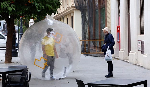 Hombre Burbuja Sevilla